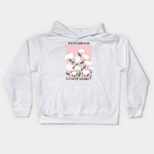 Abstract Flower Market Illustration 120 Kids Hoodie